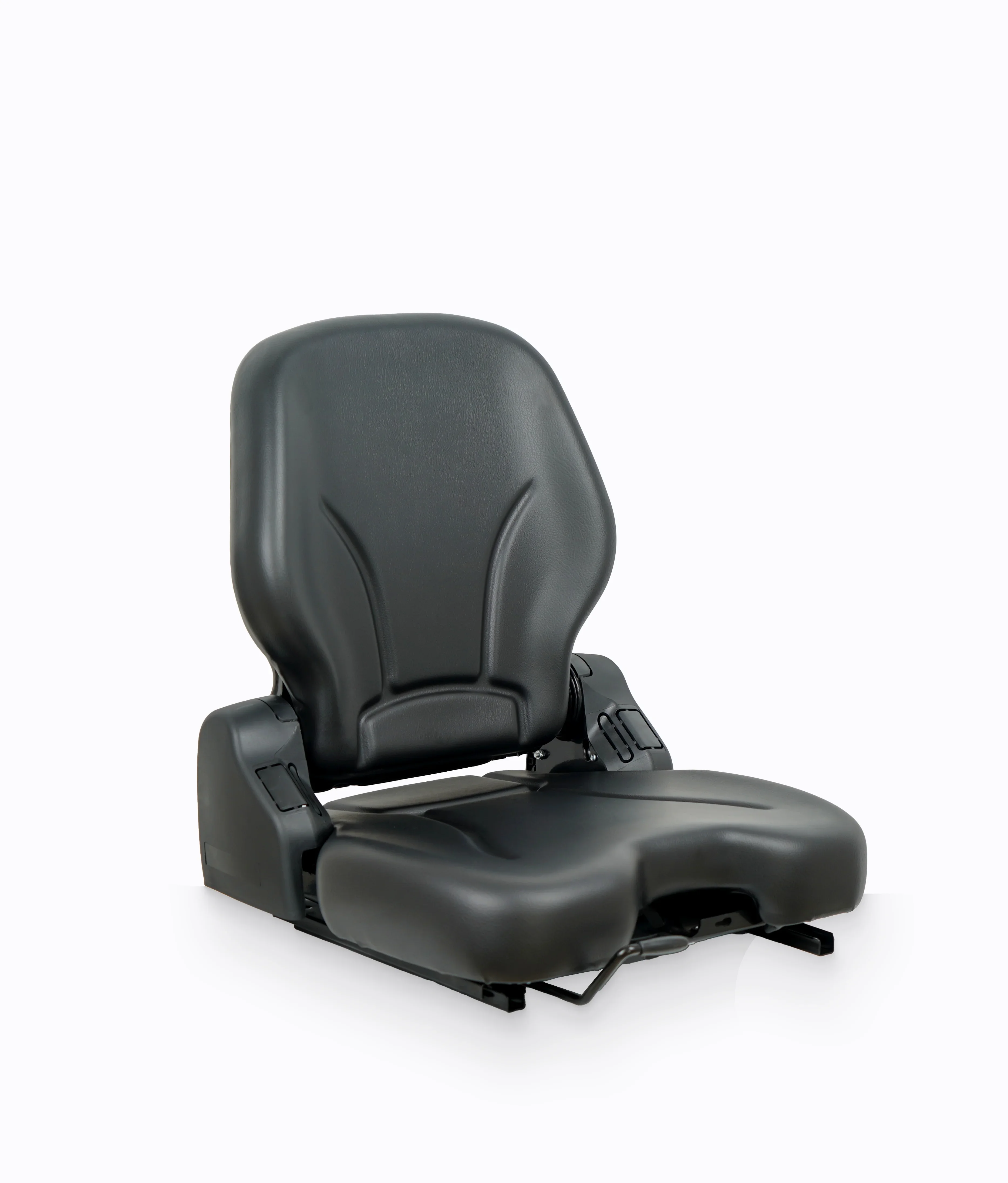 Black PVC Waterproof Comfortable Mechanical Suspension Grammer Tractor Seat