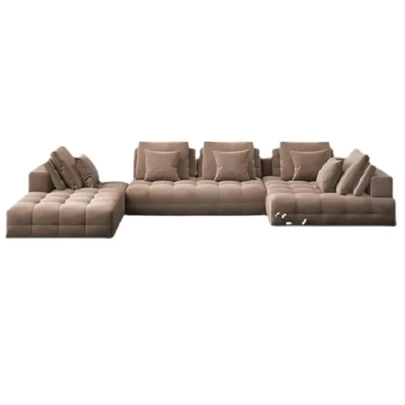 ^Modern Designer Living Room Module Combination Lawrence Clan Sofa Hotel Leather Fabric Sofa