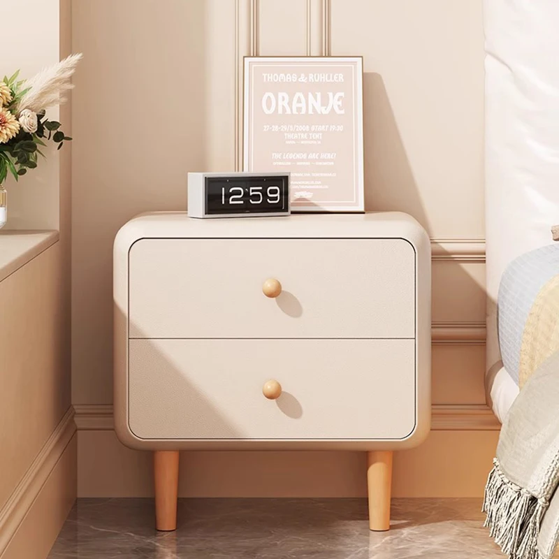 Nordic Luxury Modern Bedside Table Drawers Minimalistic Living Room Bedside Side Table Handle Mesita De Noche Bedroom Furniture