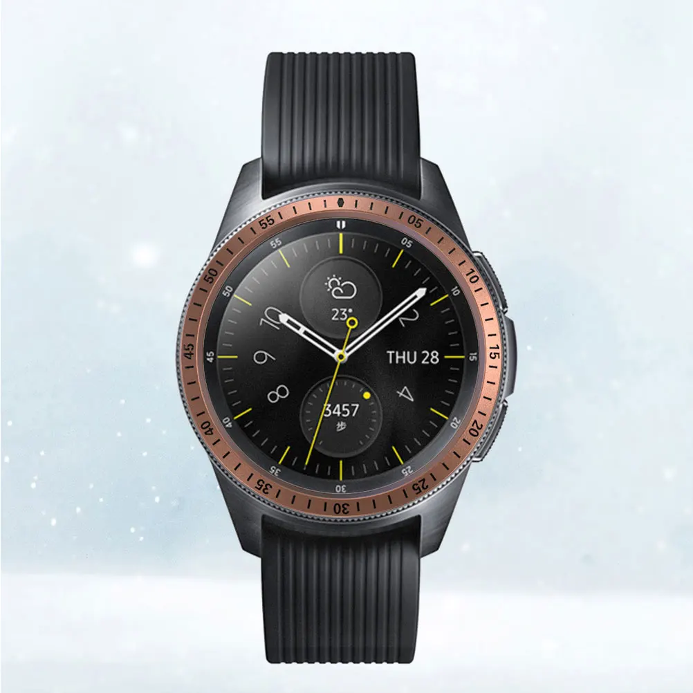 

Stainless Steel Watch Dial Case Cover Ring For Smart Watches Protective Frame Anti Scratch Durable Elegant Smart