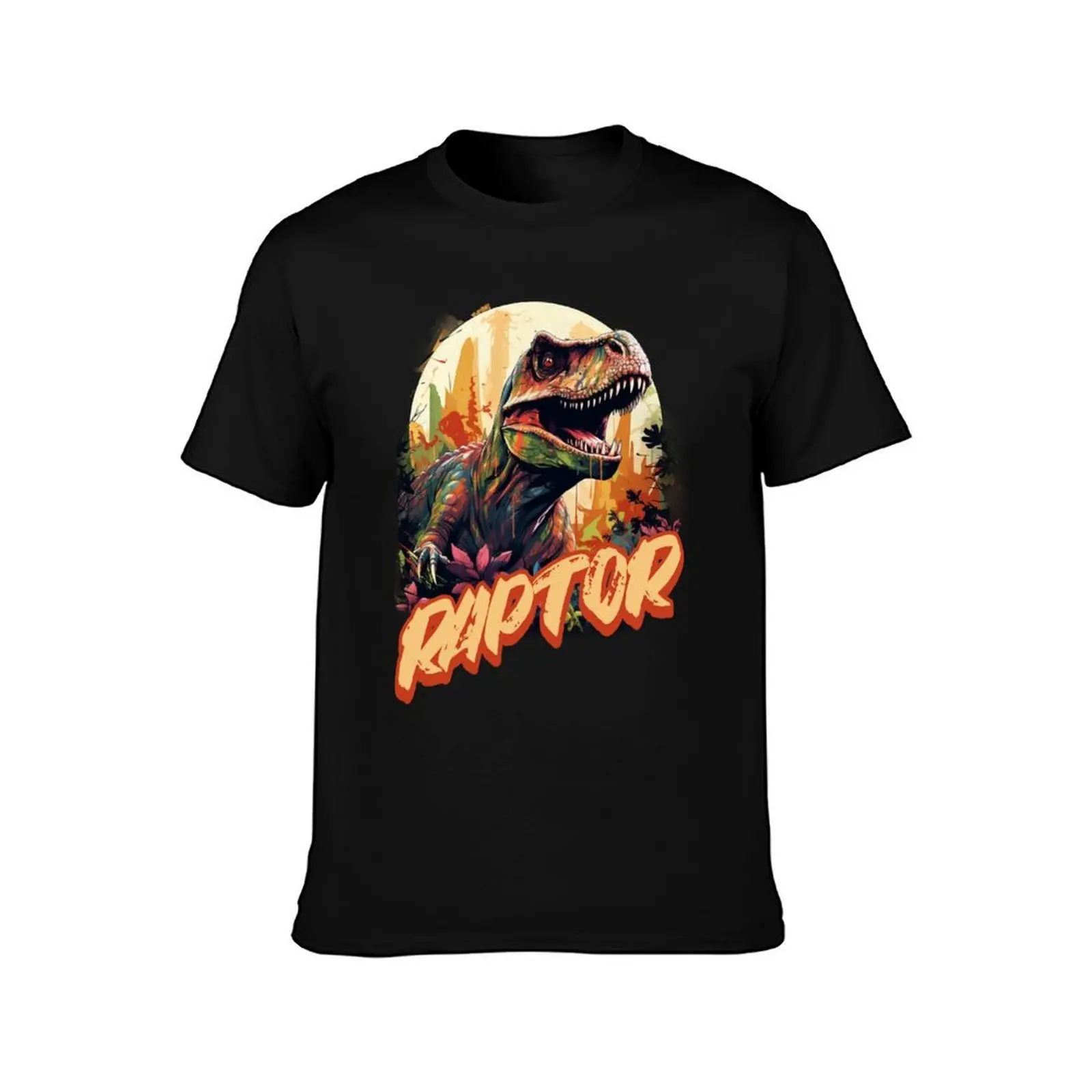 Raptor Velociraptor T-Shirt No Iron Casual Short Sleeve Top T-Shirt