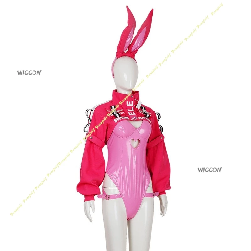 DEUSA DELLA VITTORIA: NIKKE Costumi Cosplay Calze di seta Parrucche Ragazze Cappotto rosa Tutina Giochi anime Wome Sexy Natale Halloween