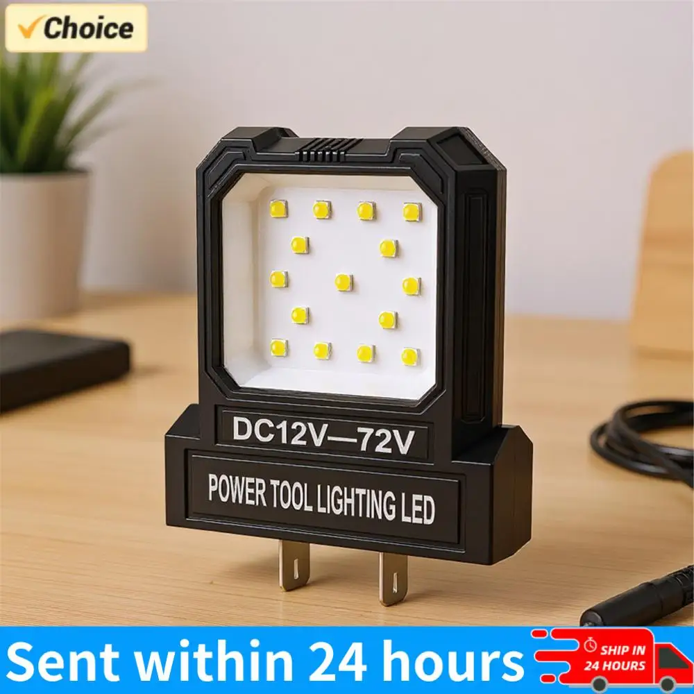 12V-72V LED Mini Pocket Work Light 550LM No Battery Super Bright Spotlight Camping Lantern for Garage Car Repair Camping Fishing