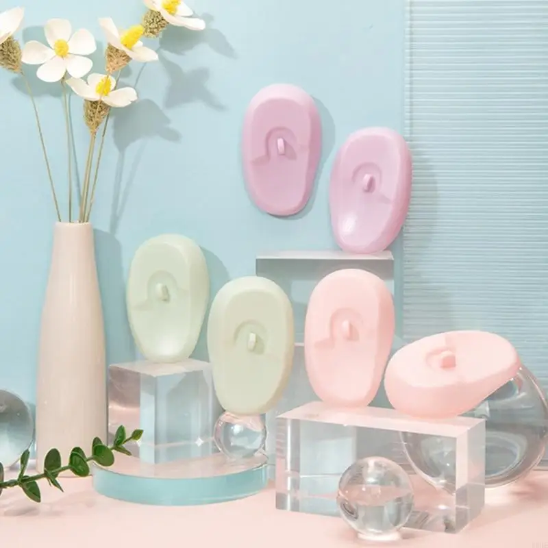 U0DE Tóc Nhuộm Che Silicon Bảo Vệ Tắm Bịt Mũ Làm Tóc