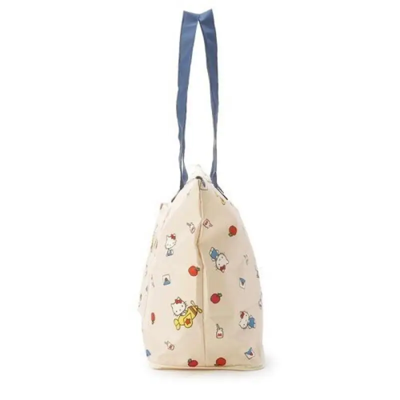 لطيف الكرتون Kawaii مرحبا كيتي سعة كبيرة المحمولة حقيبة تخزين قابلة للطي حقيبة تسوق حقيبة كتف في الهواء الطلق للخروج