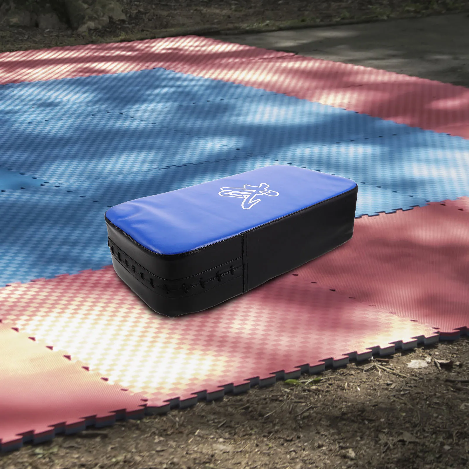 

Blue Thickened PU Taekwondo Kick Pad Ergonomic Design Thai Mma Karate Training Striking Target Boxing Gear Martial Arts