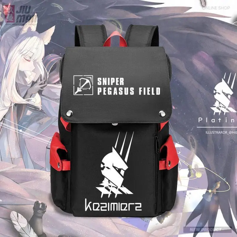 Arknights Anime Sniper Platinum Game Merchandise Waterproof School Bag For Students Boys And Girls Backpack Anime