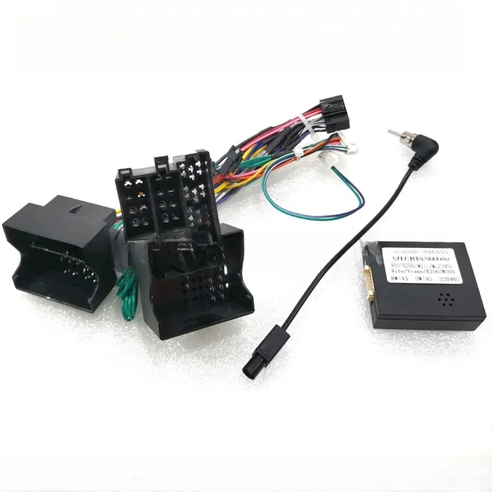 CANbus Box Adaptor Decoder For Benz B200 W169 W245 W164 R-Class W220 W203 C209 Vito SLK With 16Pin Power Wiring Harness Cable