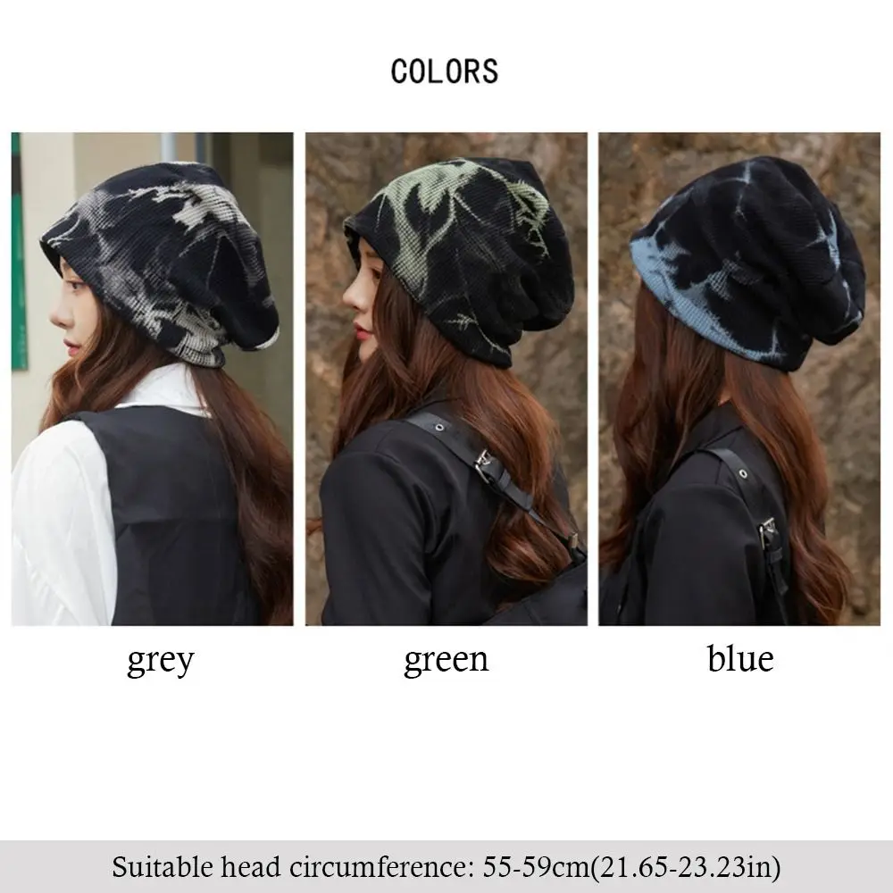 Cute Warm Knitted Hat Windproof Coldproof Bonnet Caps Versatile Beanies for Outdoor Riding