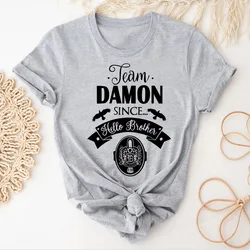 Damon Salvatore t shirt female Gothic Punk kawaii korean clothes Pastel tshirt Pop Culture Y2k 2000s 80s Classic korean clothes