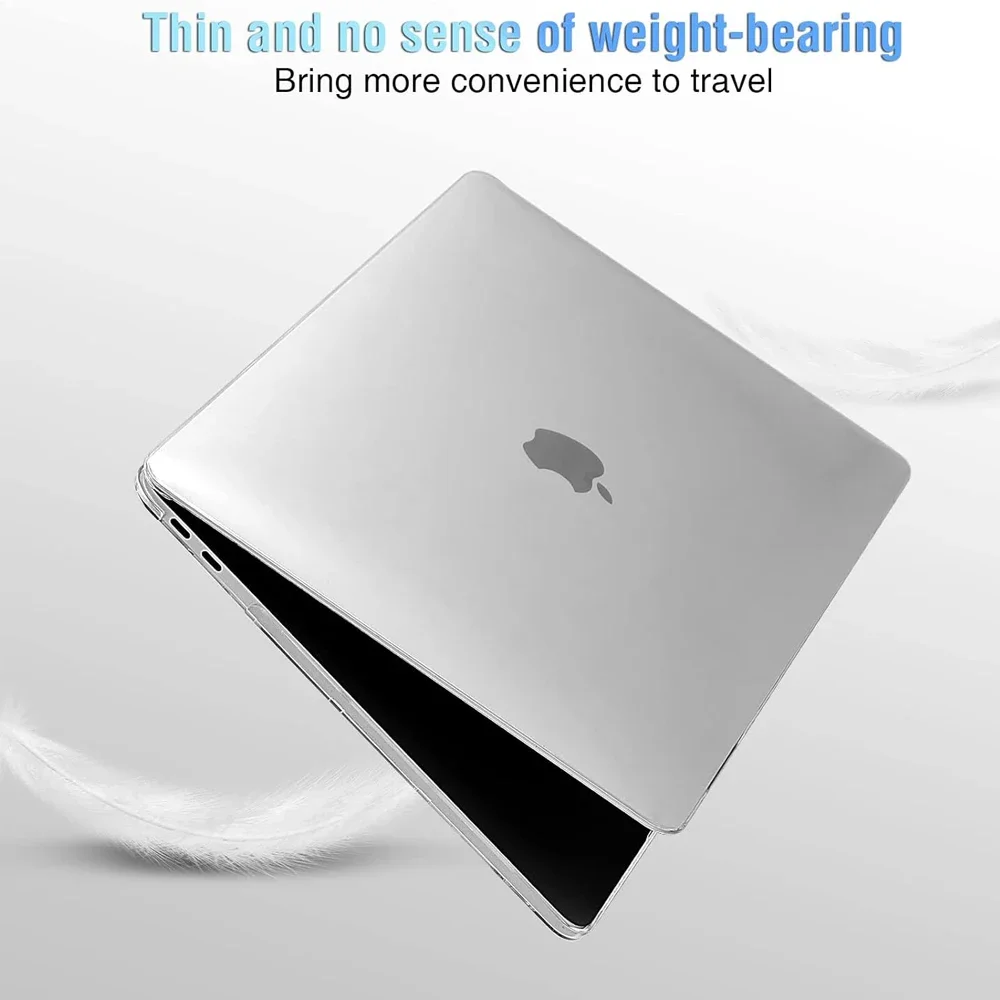 For MacBook Pro 13 Crystal protective sleeve M1 A2338 A2289 A2251 A2159 A1989 A1706 A1708 Protective Hard Case Crystal Clear