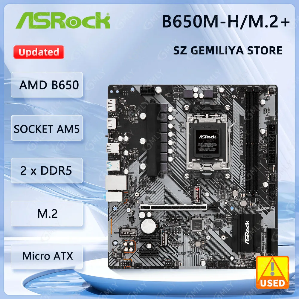 Amd Cpu Ryzen 7 - ﻿ ASRock B650M-H/M.2+ Motherboard AMD B650