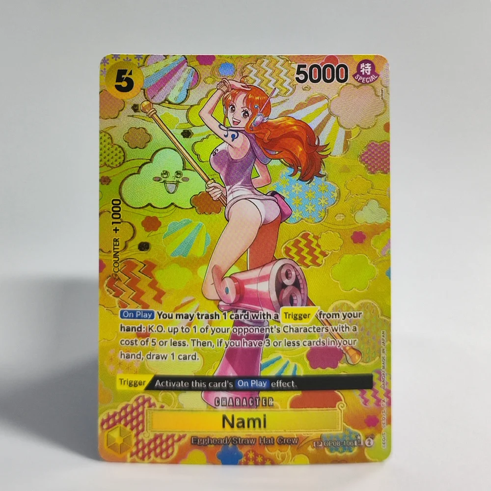 

Self Made Proxy OPCG One Piece English SP Card Zoro-Juurou Nami Hancock Dragon Rosinante Lucci Anime Game Collection Card Toy