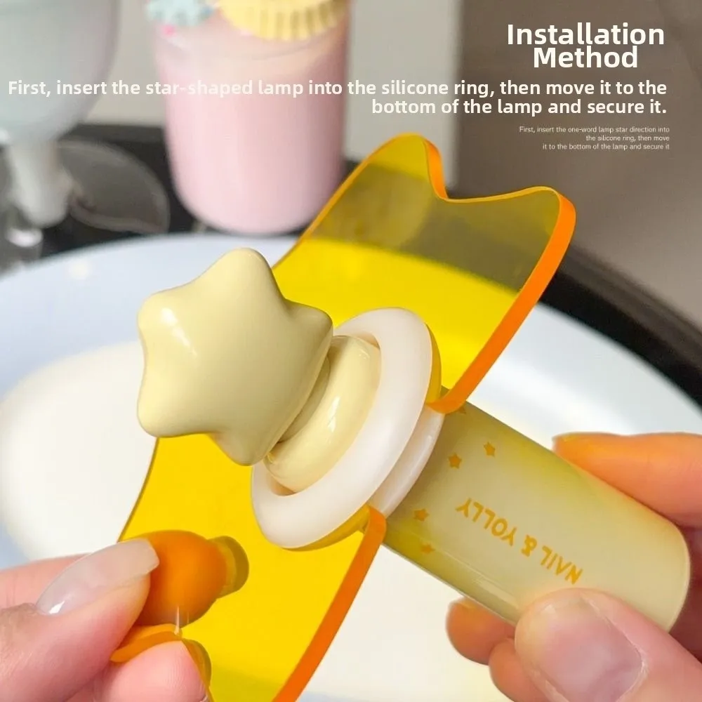 Star Shape Nail Lamp Light Shield Anti-Blue-Light Handheld Light-Blocking Baffle Acrylic Nail Salon Light Shield