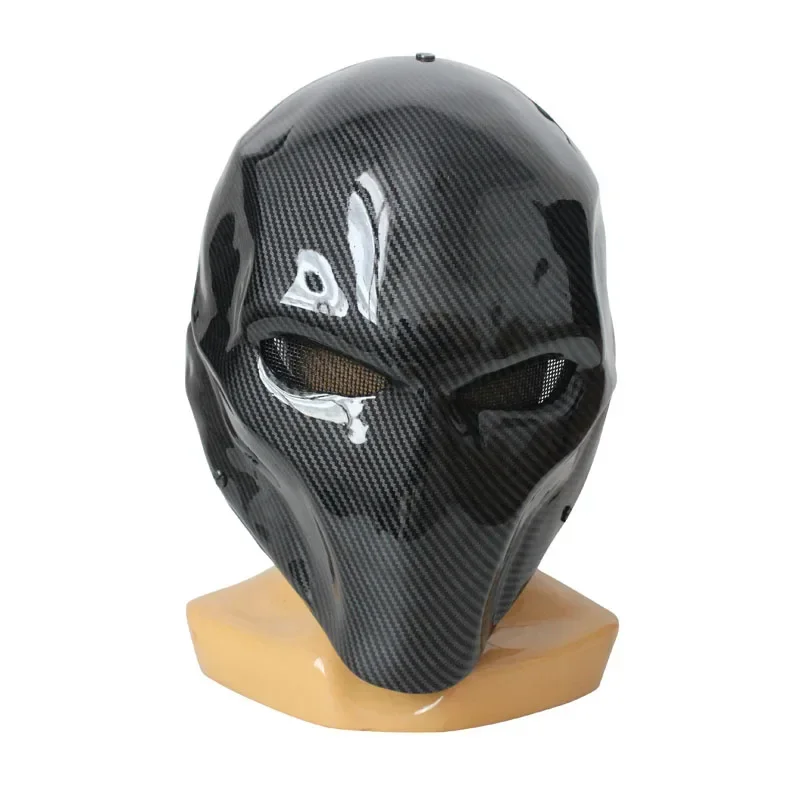 FRP Deathstroke Imitation Carbon Fiber Green Arrow Binocular Edition FRP Mask CS Field King Kong Mesh Large Size M121