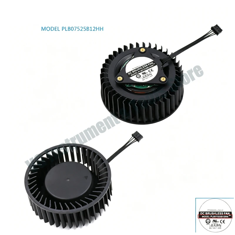 New For ASROCK RX 7900 XT 7900XTX CREATOR Video Card Fan PLB07525B12HH RX7900XT RX7900XTX Graphics Card Replacement Fan