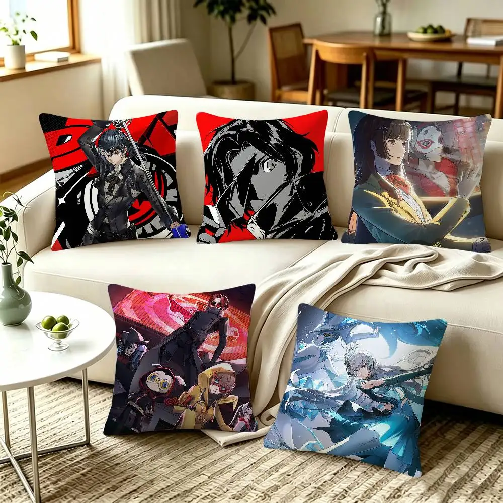 Persona 5 The Phantom X P5X   Pillow Covers, Home Sofa Cushion Covers and Aecorative Custom