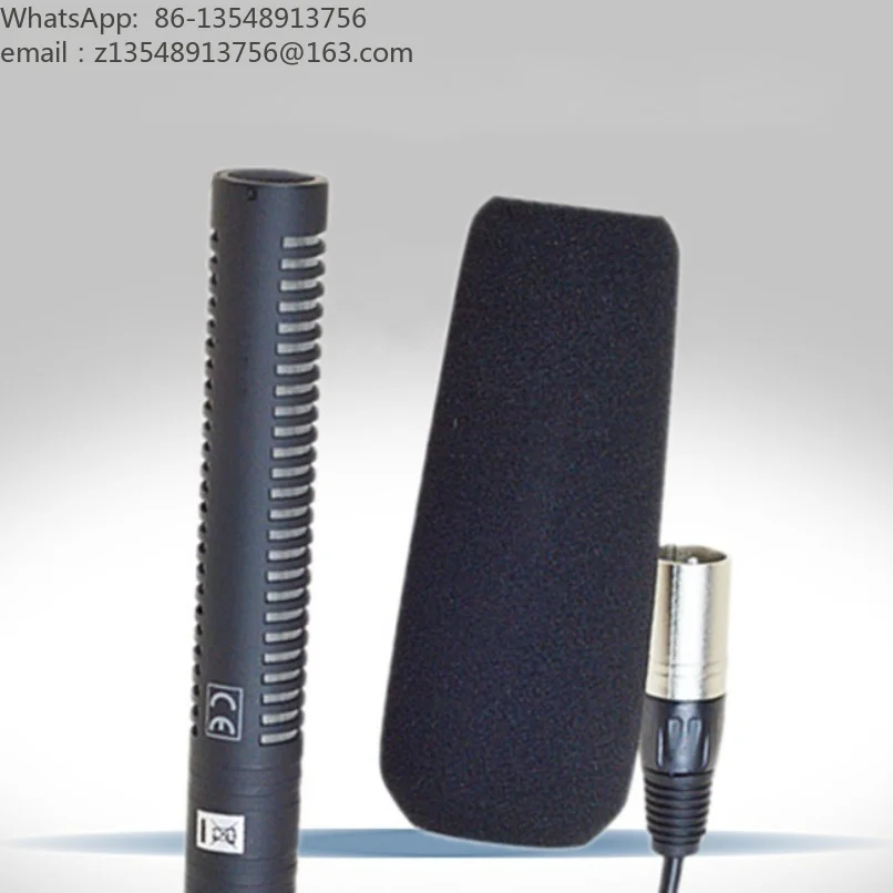 Professional Wired on‑camera Condenser Interview Microphone for Camcorder DSLR Computer News Field Recording