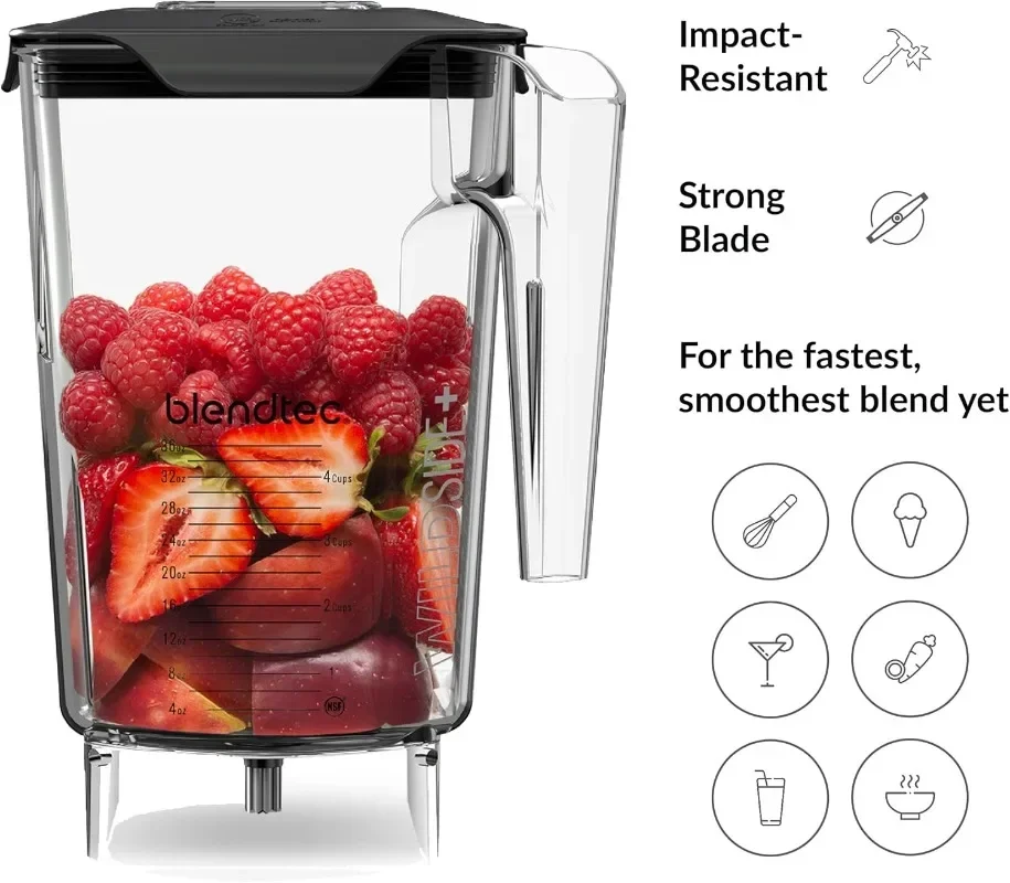 

Банка ez Blendtec 90 унций WildSide+ — сменная банка для кухонного блендера — совместима со всеми блендерами Blendtec