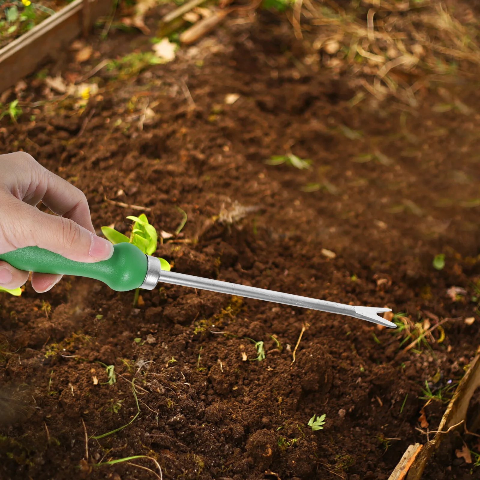 

Plastic Handle Root Digger Tool Lightweight Garden Weeder For Grass Removal Small Soil Loosener Planting Tool For Kids