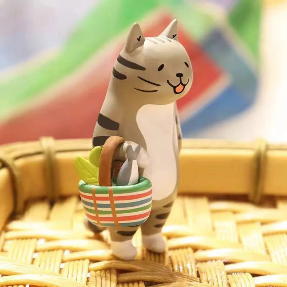

Ms Cat Blind Box Figure Toys - Kittens Dolls Decorative Meow Market Christmas Gift for Kids