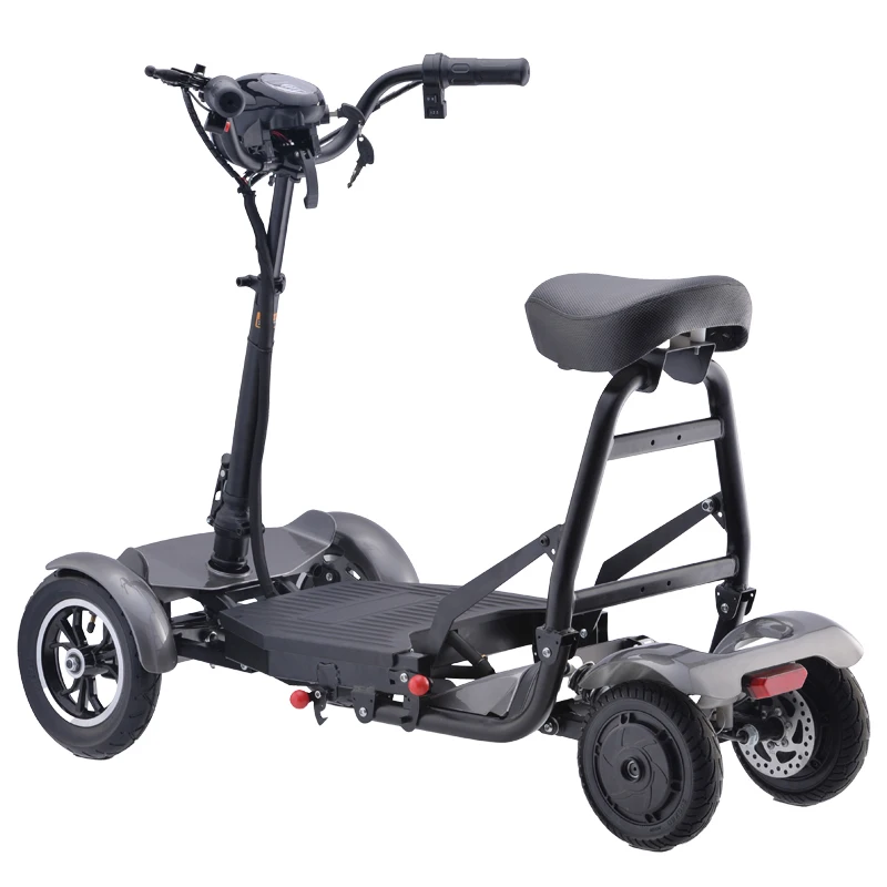 36V10AH lithium battery Folding four wheels mobility electric elderly scooter