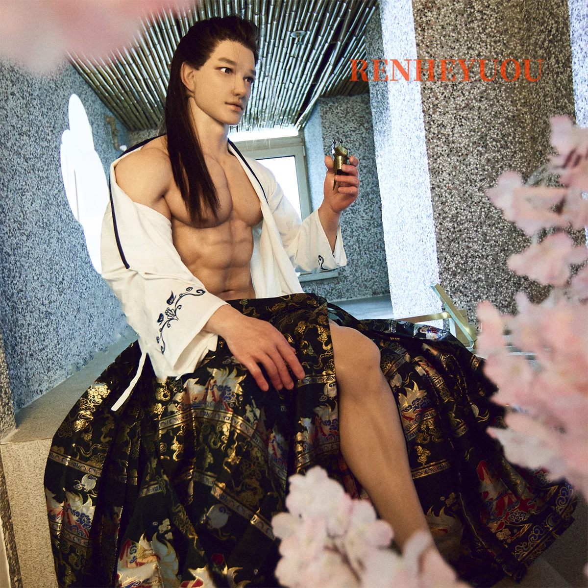 RENHEYUOU ذكر دمية جنسية 183 سنتيمتر كامل الحجم جديلة الإناث الاستمناء لعبة الجنس العاطفة الجنس عن طريق الفم العملاق الجذر الكبار مخزن 18 +