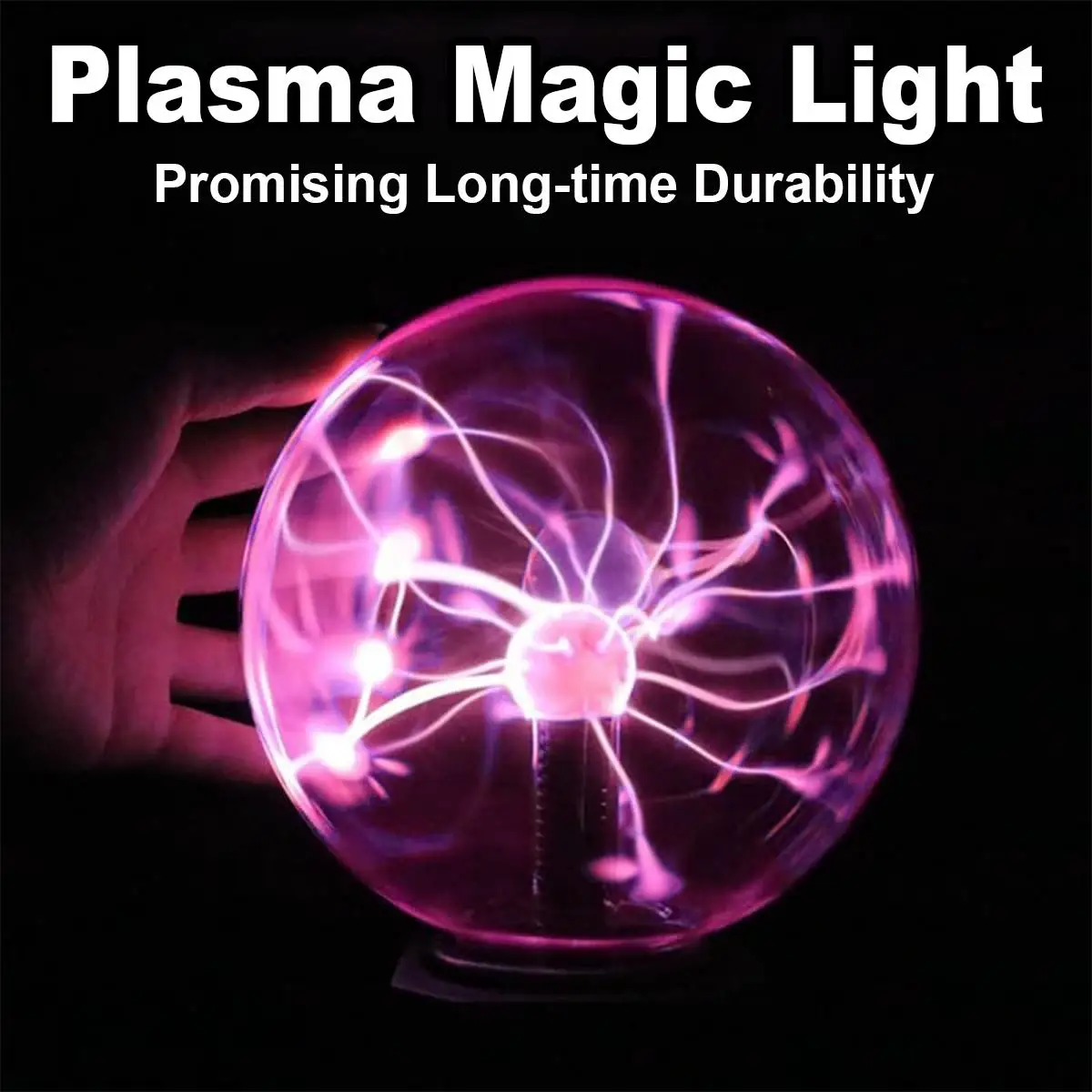 

Plasma Lamp Eu Plug Ball Powered Usb Light Sensitive Electricity Large Static Electrostatic Bulb Globe Red Lightning Magic Touch