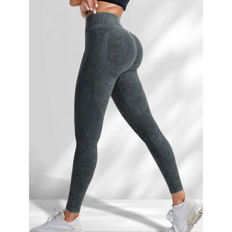 Frauen matte Finish Leggings nahtlose Fitness Leggings hohe Taille Hüfte heben schlanke elastische Strumpfhose Fitness studio Laufen Mode Yoga hosen