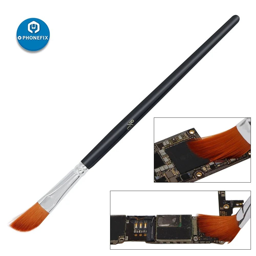 Cepillo de limpieza suave de 45 grados, limpiador de polvo de placa base PCB eléctrico antiestático, para teléfono, portátil, teclado, herramientas manuales de reparación