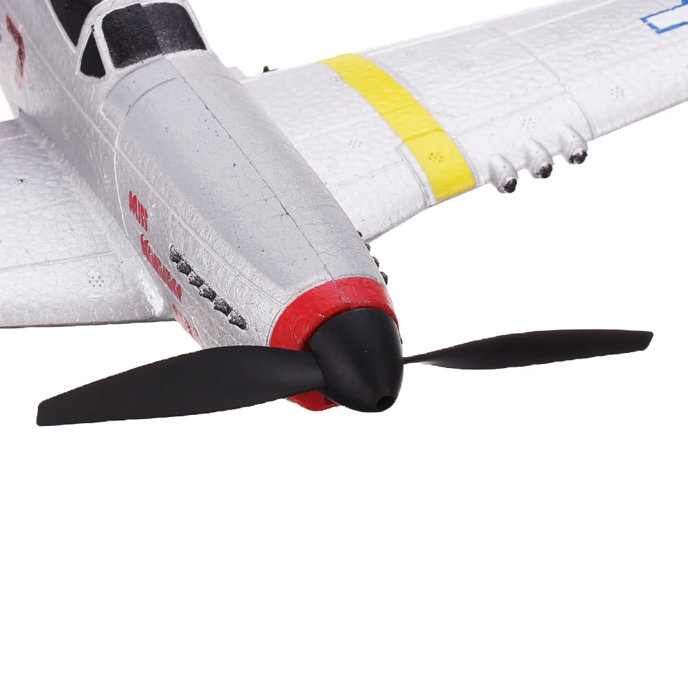 Eachine Mini P-51D V2 761-5 EPP 400 mm spanwijdte 2.4G 6-assige gyro RC vliegtuigtrainer vaste vleugel BNF / RTF één sleutelretour