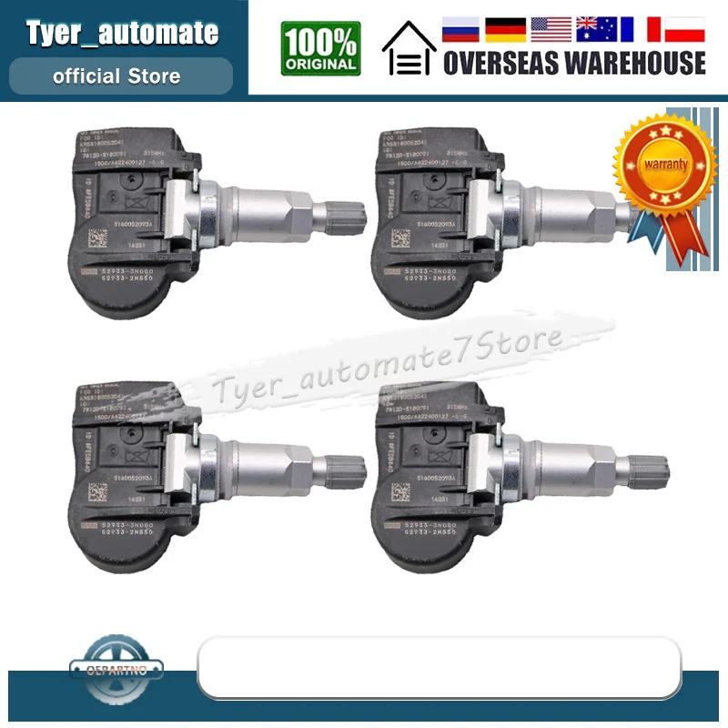 TMPS FOR 2013 2014 2015 2016 2017 2018 HYUNDAI SANTA FE TIRE PRESSURE SENSOR HYUNDAI 315MHz TPMS SENSOR 52933-3N000 52933-2M550