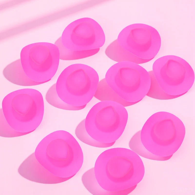 Miniature Cowboy Hats for Party Tiny Craft Decorations Small Plastic Western Hat Model Cowgirl Accessories Mini Top
