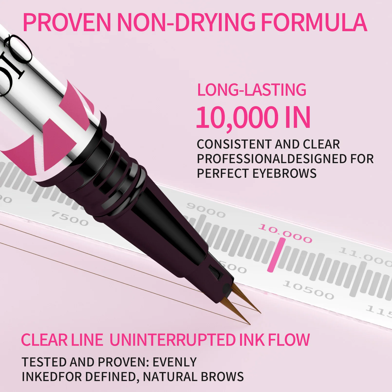 Crayon à sourcils Eyeliner avec brosse, imperméable, résistant à la sueur, ne se décolore pas, longue durée, naturel, tridimensionnel, maquillage pour sourcils sauvages