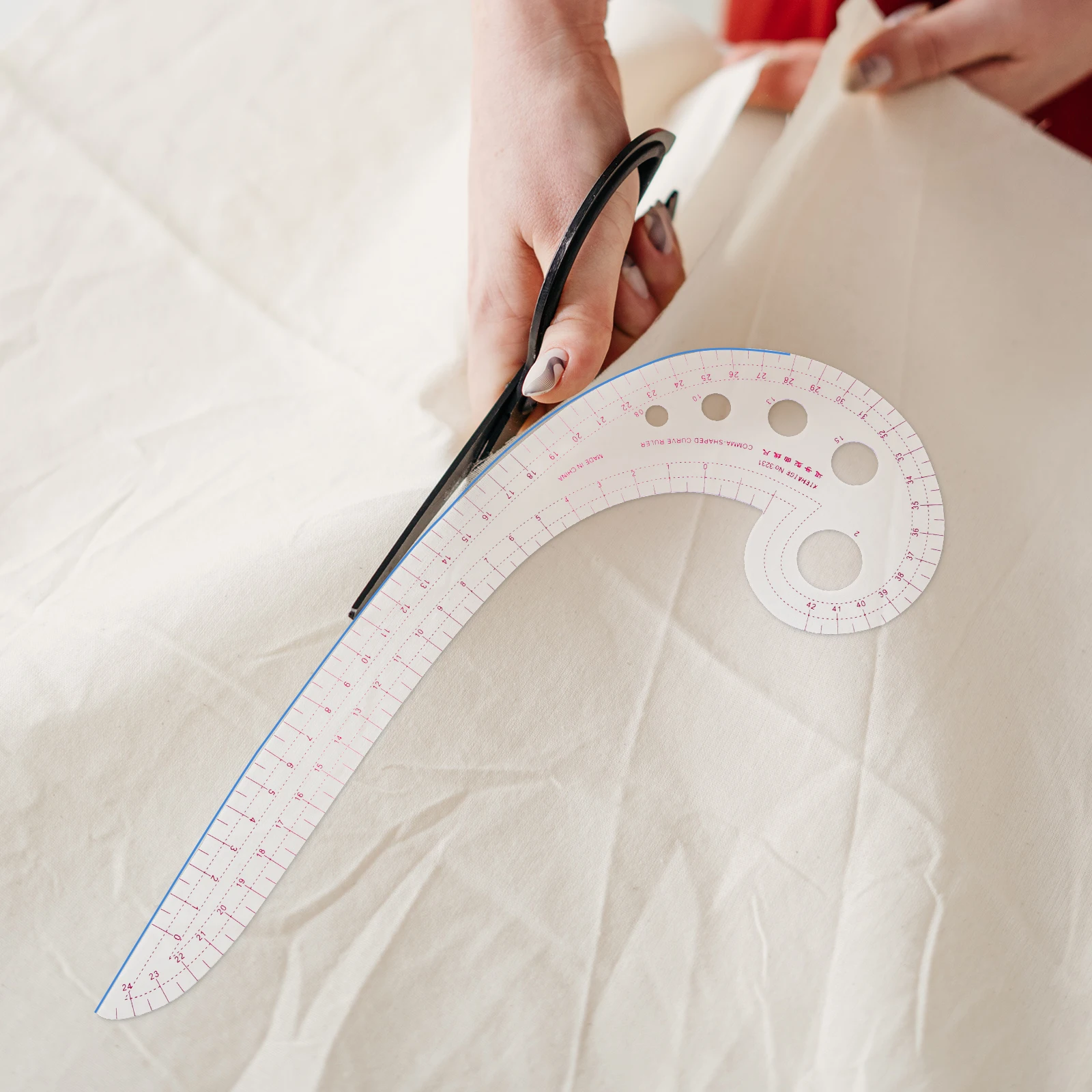 

4pcs Sewing Set Multi-Function Clothing Sample Cutting Ruler With Measurement Scale For Fabric Diy Quilting Tailoring Tools