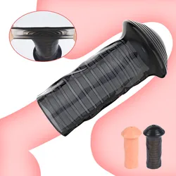 Delay Ejaculation Penis Sleeve Silicone Cock Ring Reusable Stronger Erection Foreskin Corrector Adult Goods Masturbation For Men