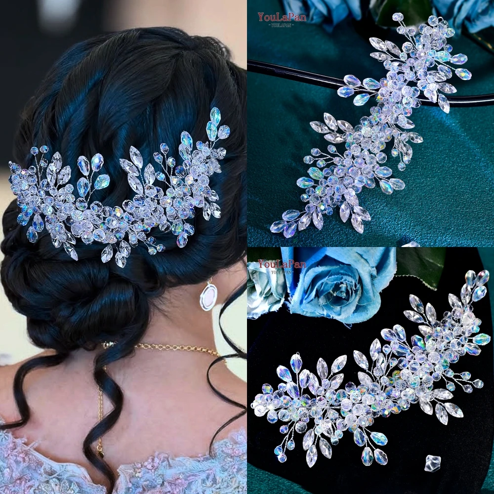 

YouLaPan Rhinestone Headband Bridal Headpiece Crystal Bride Hair Accessories Wedding Bridesmaid Hair Jewelry Hairwear HP882