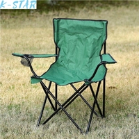 K-STAR Promotion Outdoor Folding Chair 600D Oxford Fabric Camping Art Sketching Camping Fishing Backrest Armrest Beach Chair New