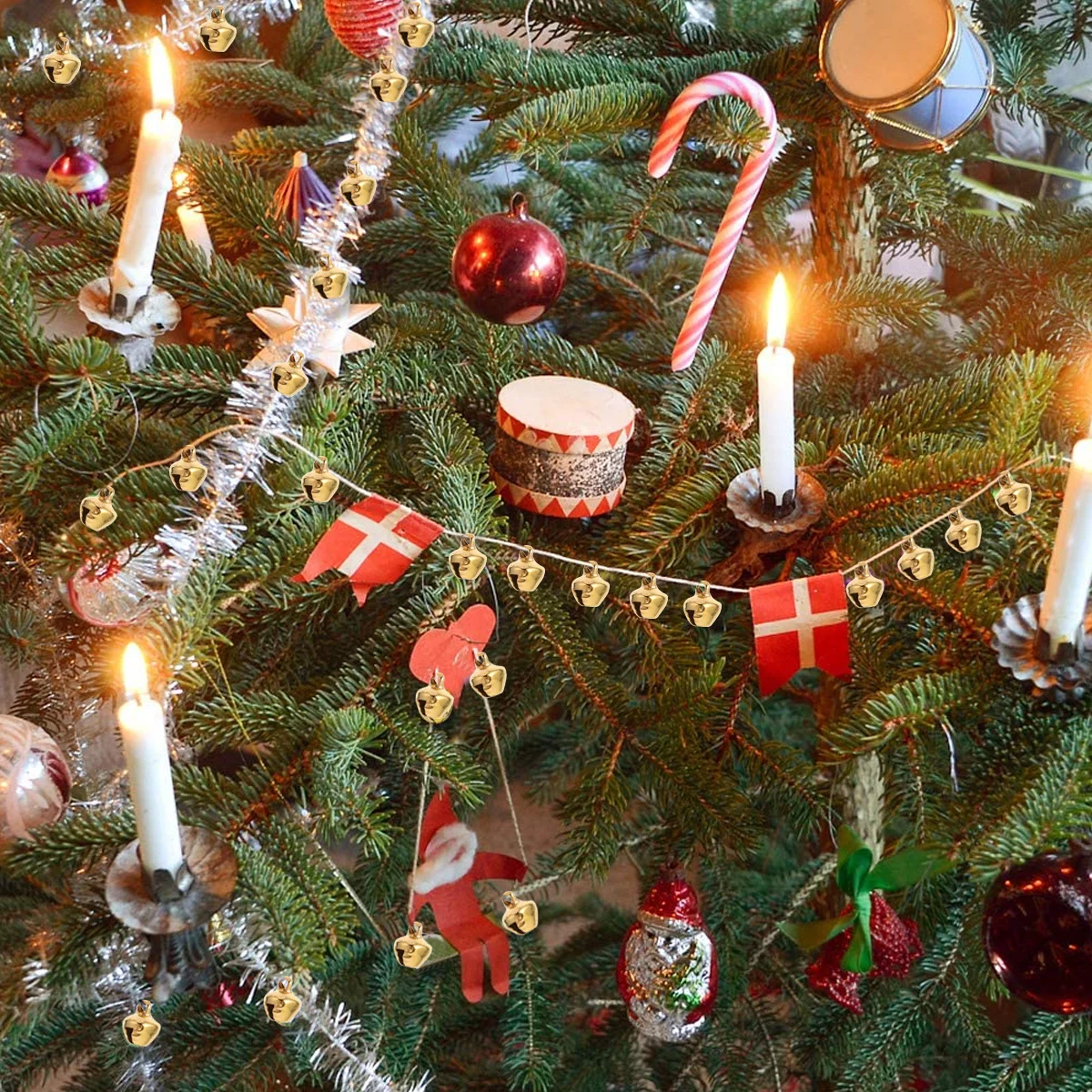 

600Pcs Christmas Mini Metal Bells 6mm Jingle Christmas Bells DIY Jewelry Crafts Wall Hanging Gift Jewelry Accessory