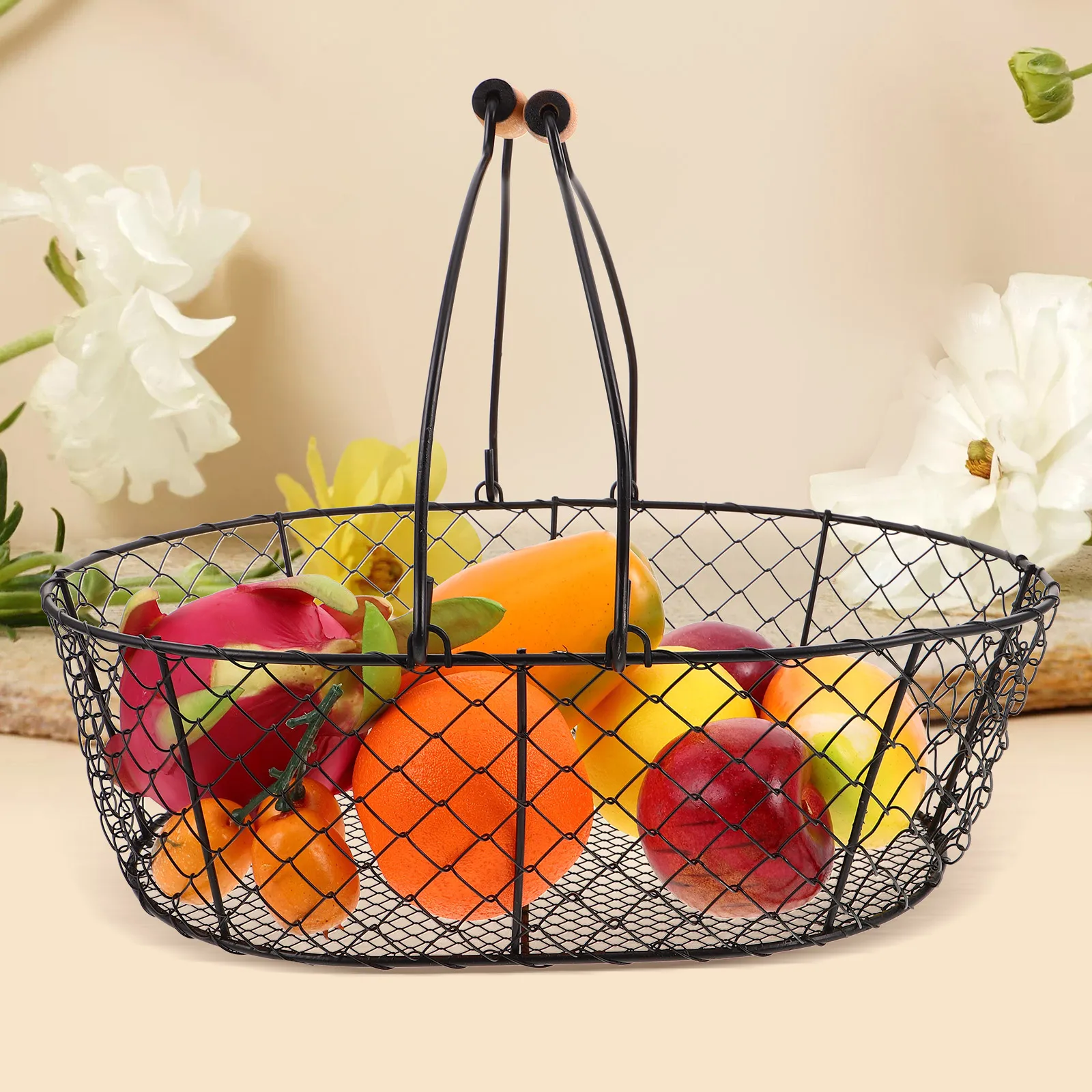 

Coal Storage Basket Black Metal Fireplace Crate For Indoor Firewood Charcoal Organizer Sturdy Iron Coal Holder With