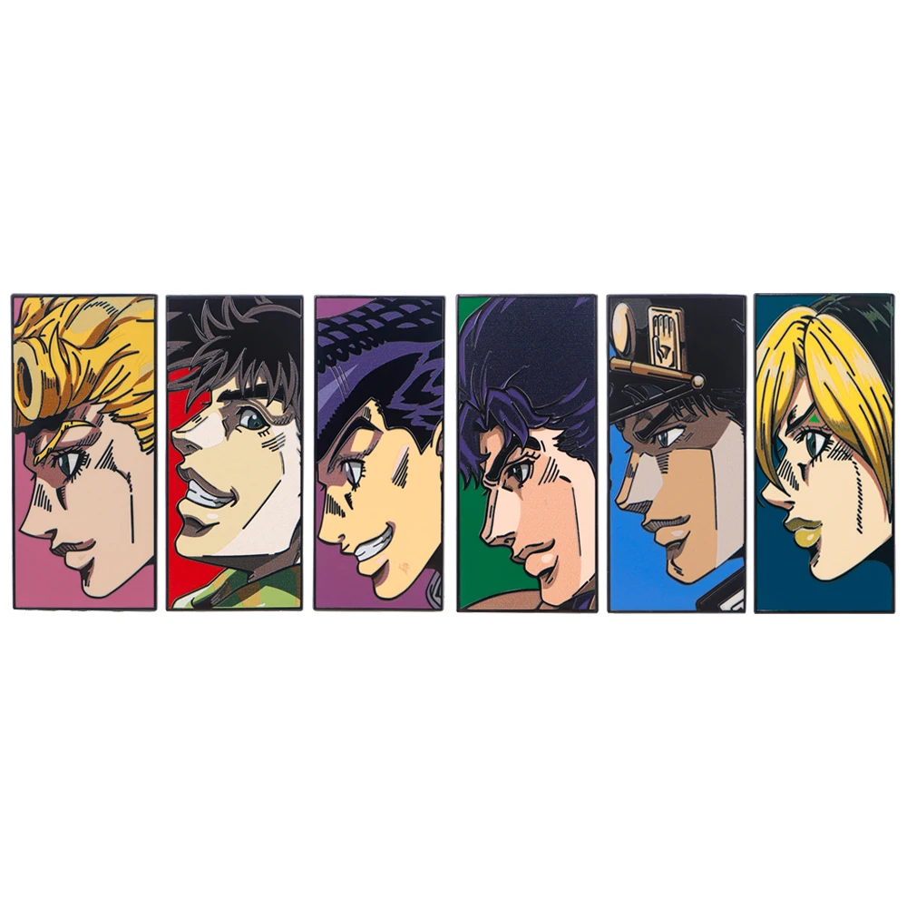 Legal anime japonês joseph joestar alfinetes de lapela para mochila duro esmalte pino pasta emblemas masculino feminino broche de metal acessórios