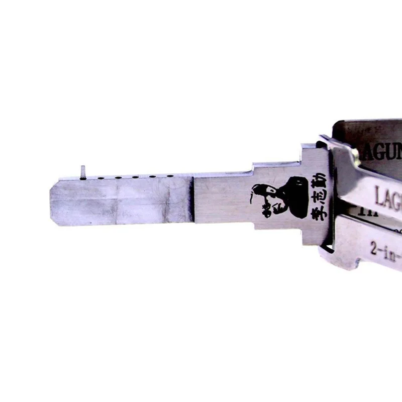 Lishi 2 in 1 Lock Pick LAGUNA3 Original Decoder Ignition Car Door Open for Renault Laguna/Samsung Renault Model Vertical Milling