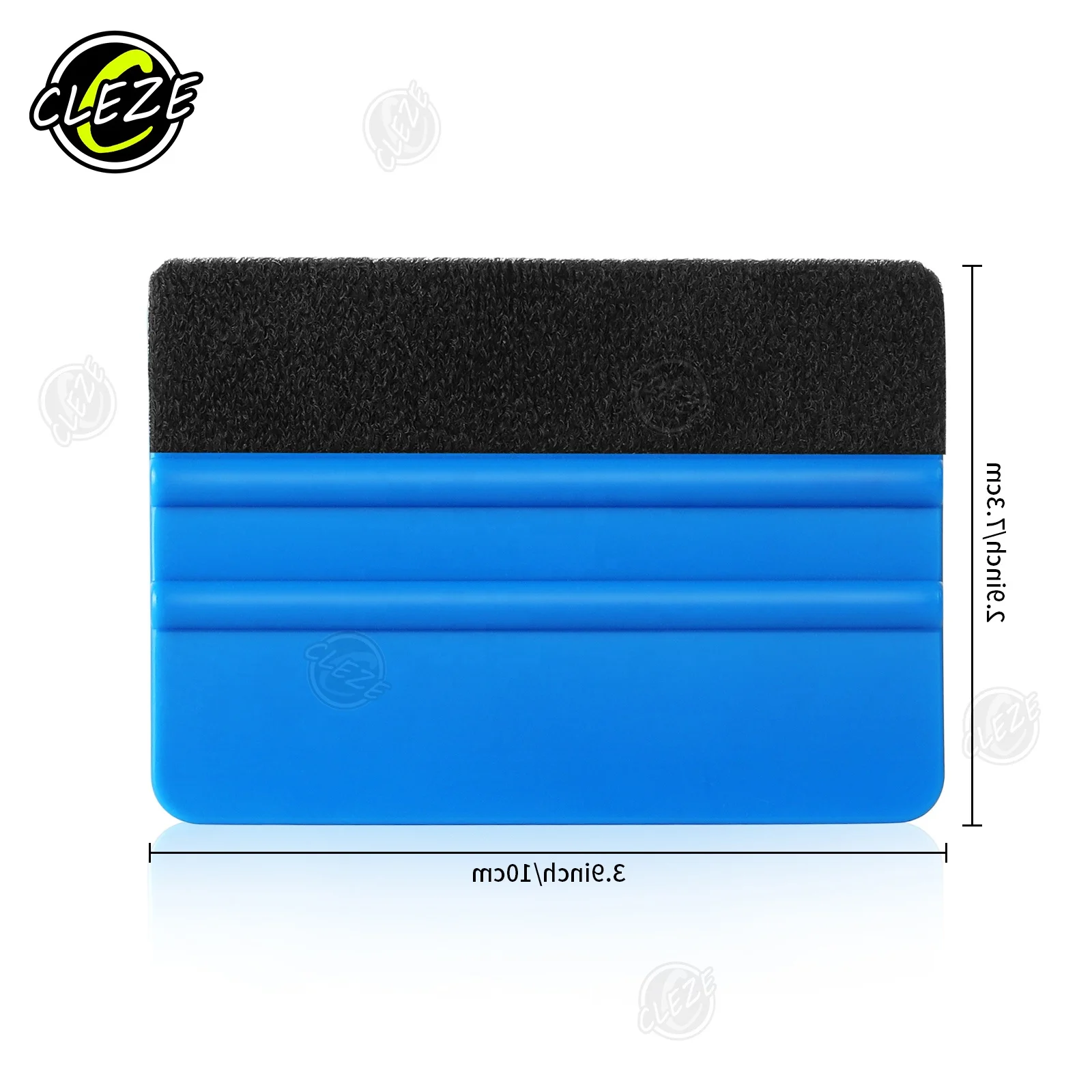 CLEZE 4 Inch Felt Edge Vinyl Applicator Squeegee Plastic Car Wrapping Tool for PPF Window Tint Film Installation Vinyl Wrap