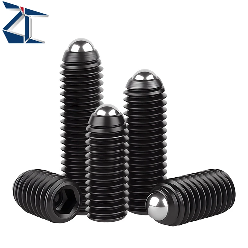ZPT16A Black Oxide Carbon Steel Round End Clamping Set Screw Industrial Hardware Screw