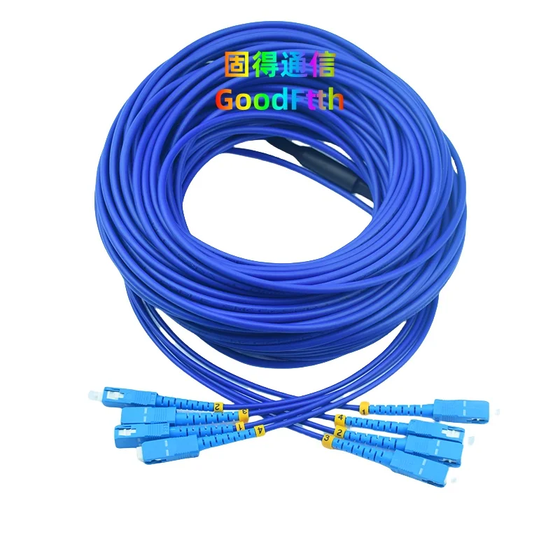 Armored Patch Cord SC-SC UPC SM 4 Core 1m-500m Cable Jumper Patchcord GoodFtth