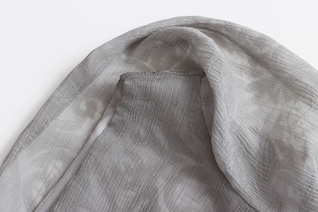 Sommerliche Damen-Retro-Jacquard-Weste mit Schleifenband und Neckholder, ärmellos – Detail 14