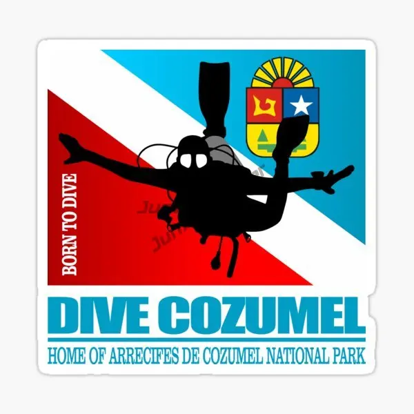 

Mexico COZUMEL Freediving Diving Travel Car Sticker Vinyl Self-adhesive Decorative Decal