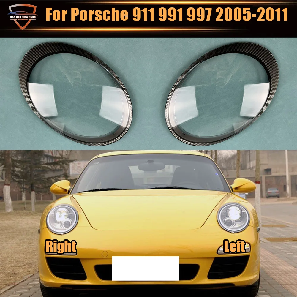 

Прозрачный чехол-крышка для передних фар (линза) для Porsche 911 991 997 (2005-2011) - Серый