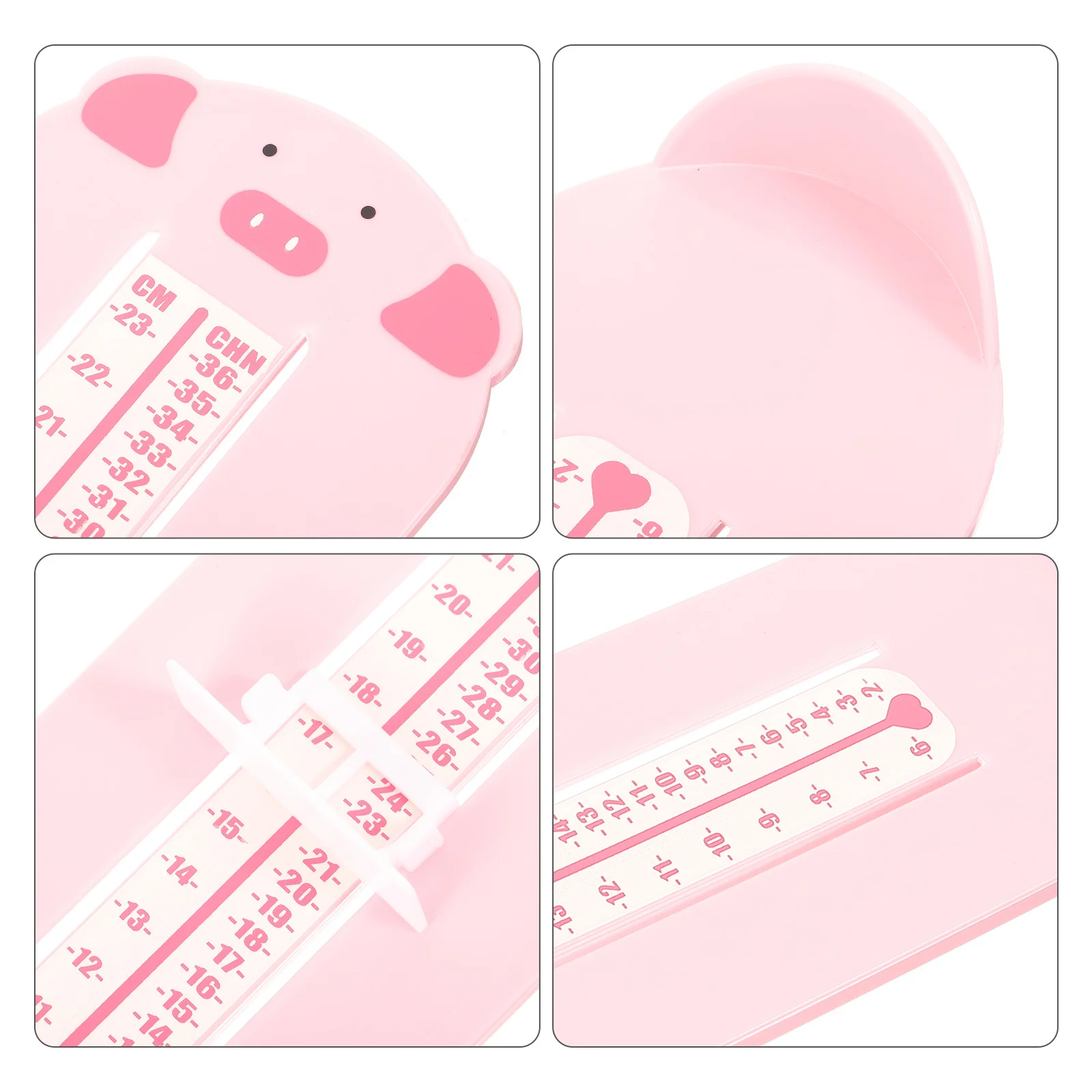 

Foot Measuring Ruler with Size Chart Kids Shoe Sizer Accurate Measurement Tool Safe ABS PP Material Cartoon Measurement Ruler