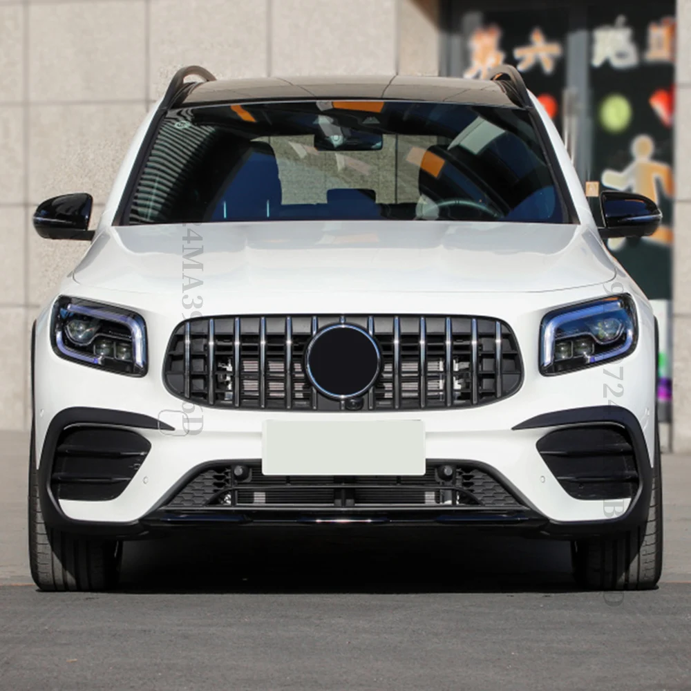 Front Inlet Grille Racing Bumper Grill For Mercedes Benz GLB X247 W247 2019-2022 220 250 AMG Line GT Diamond Style Accessories